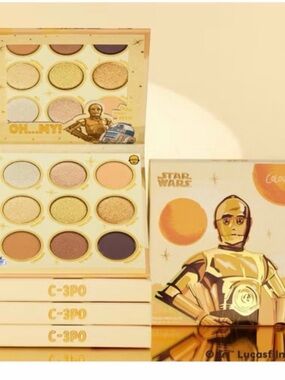 ColourPop C-3PO Eyeshadow Palette — Golds, Creams, Browns, Plum